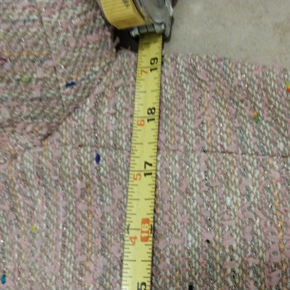 KOBI HALPERIN Fiorellie Fray Tweed Jacket With Chain Trim. Size M - Picture 15 of 16